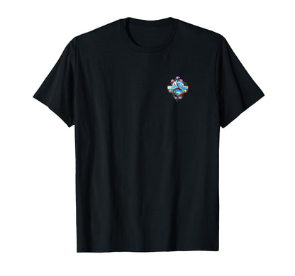 Surfing Front Back 70S Surf Art T-Shirt - Graphic Print Unisex - T-Shirt, Sweatshirt, Hoodie