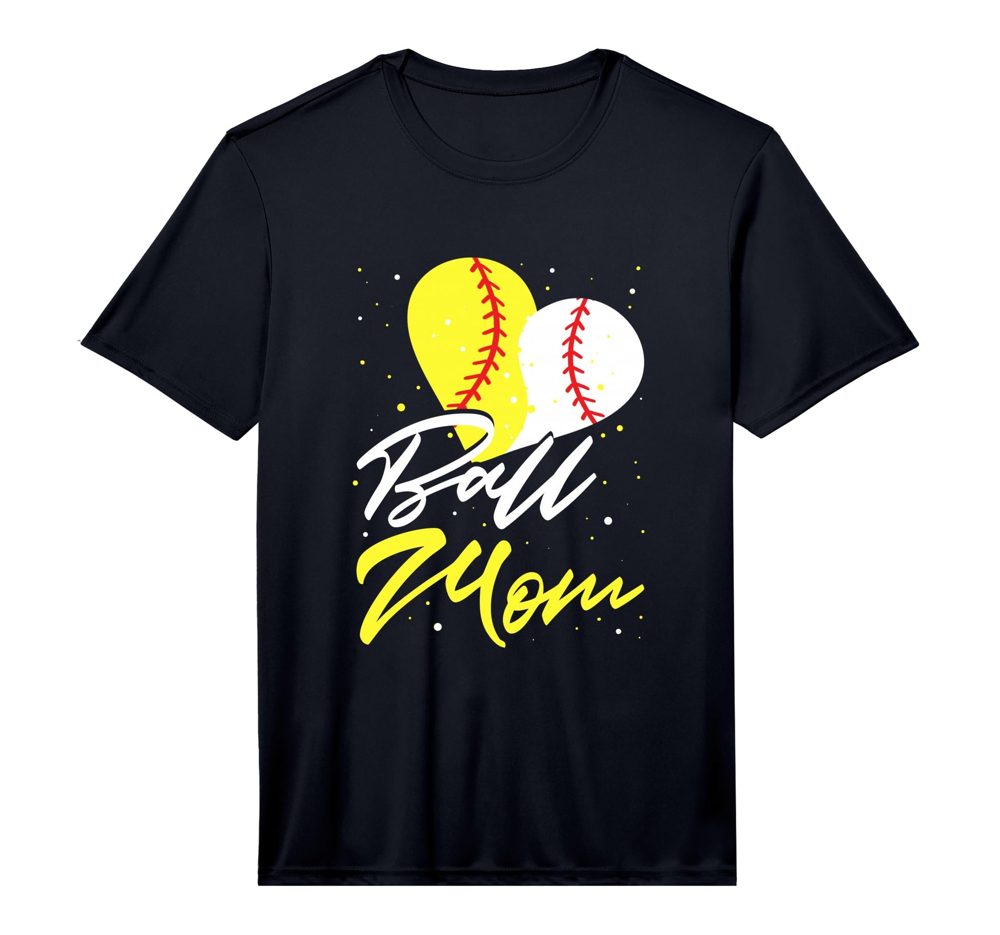 Mens Funny Ball Mom Softball T-Shirt - Custom Art Print for Adults - T-Shirt, Sweatshirt, Hoodie