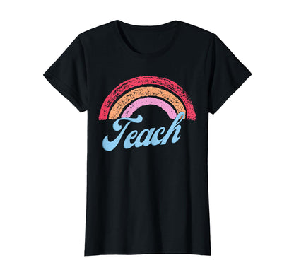 Teach Rainbow T-Shirt - Aesthetic Graphic Men Women - T-Shirt, Sweatshirt, Hoodie