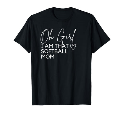 Softball Mom Softball Mama Mom Game Day T-Shirt - Graphic Print for Adults - T-Shirt, Sweatshirt, Hoodie