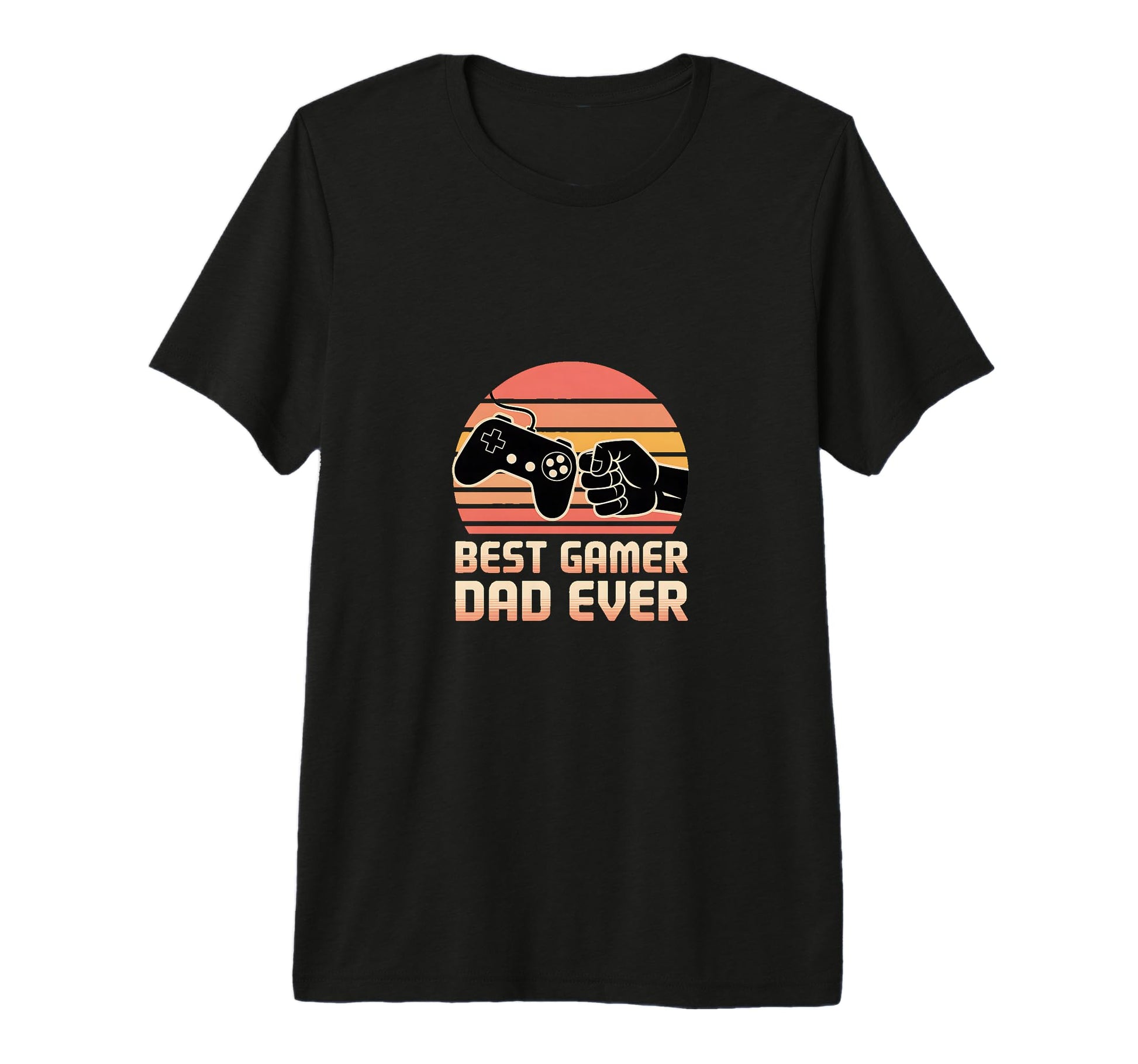 Best Gamer Dad Ever Video Game Player T-Shirt - Minimalist Print Unisex - T-Shirt, Sweatshirt, Hoodie