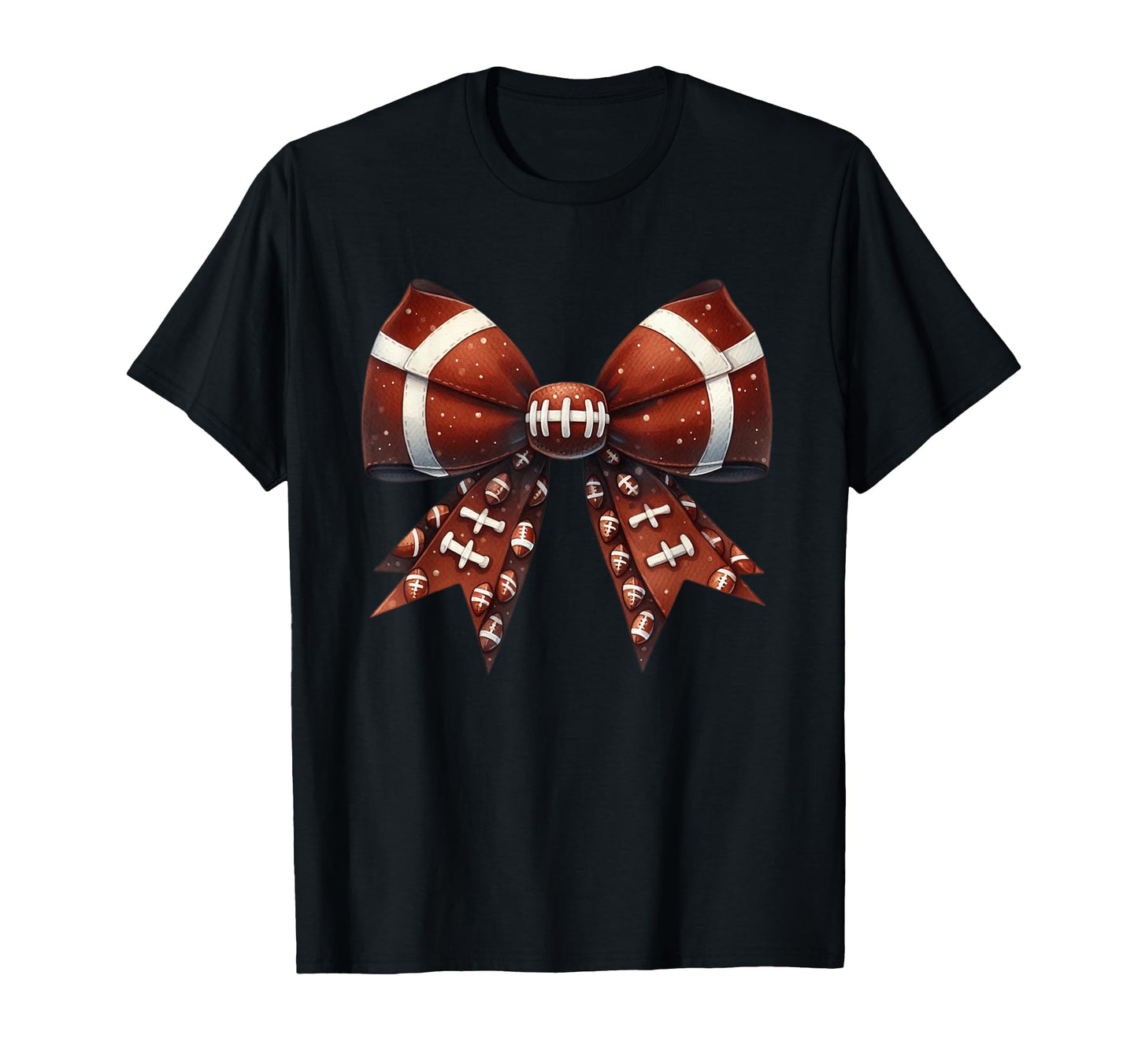 Coquette Bow Funny Football Lover Game T-Shirt - Graphic Print for Adults - T-Shirt, Sweatshirt, Hoodie