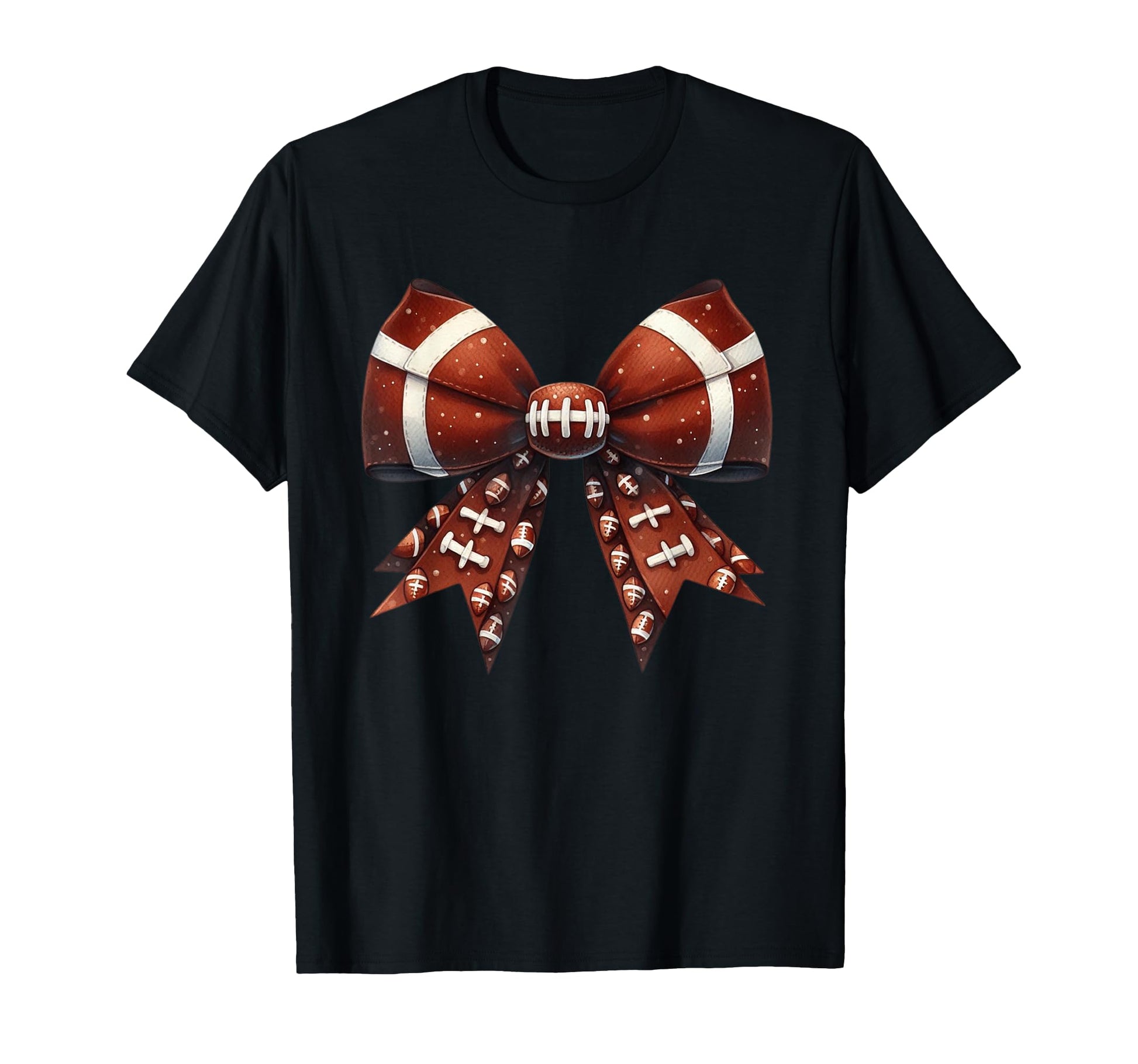 Coquette Bow Funny Football Lover Game T-Shirt - Graphic Print for Adults - T-Shirt, Sweatshirt, Hoodie