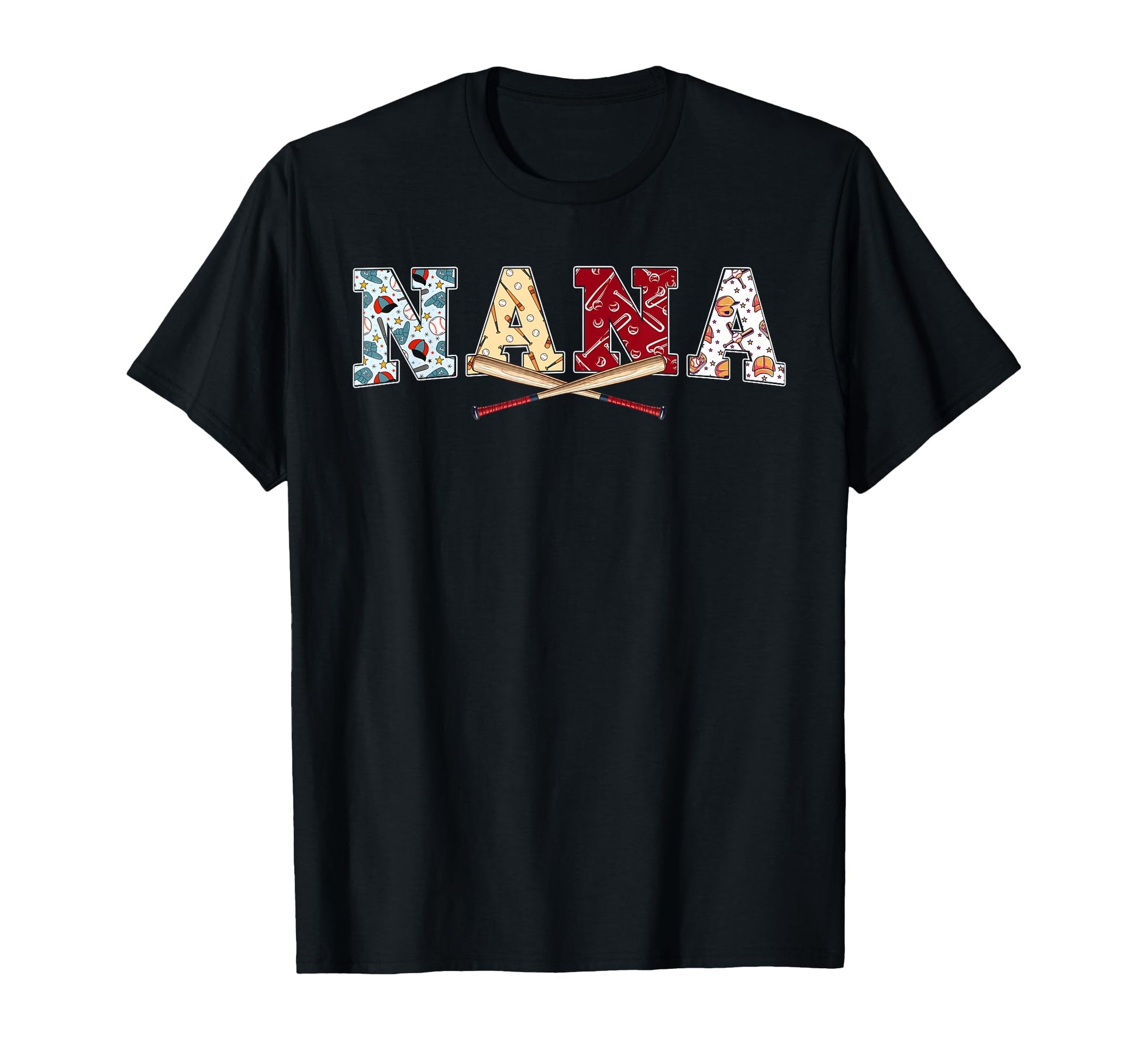 Baseball Nana Baseball Family T-Shirt - Aesthetic Graphic for Adults - T-Shirt, Sweatshirt, Hoodie