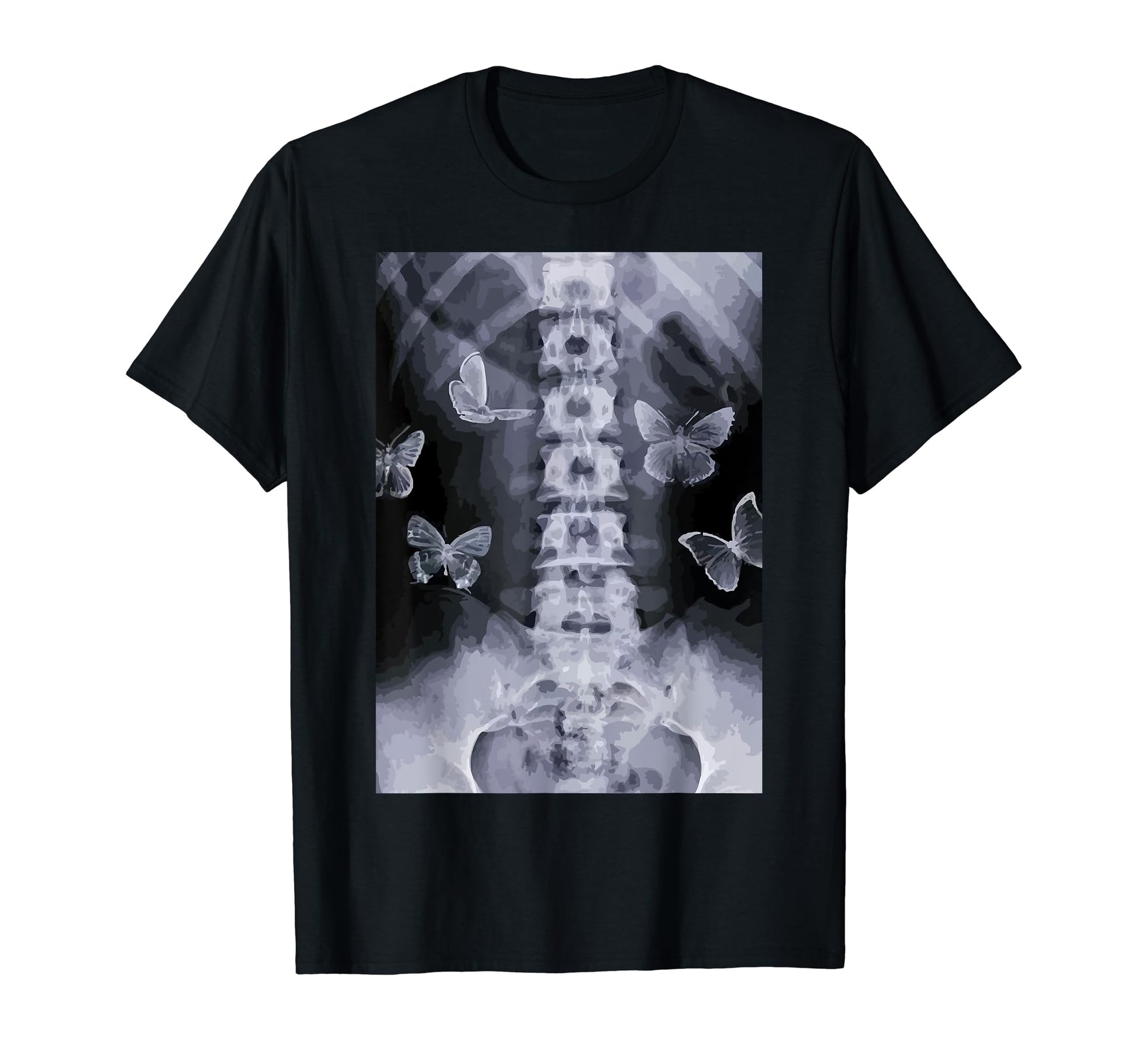 Skeleton Fairy Grunge Butterfly Alt T-Shirt - Trendy Graphic for Adults - T-Shirt, Sweatshirt, Hoodie