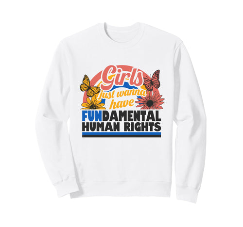 Fundamental Human Rights Floral Sweatshirt - Graphic Print Men Women - T-Shirt, Sweatshirt, Hoodie