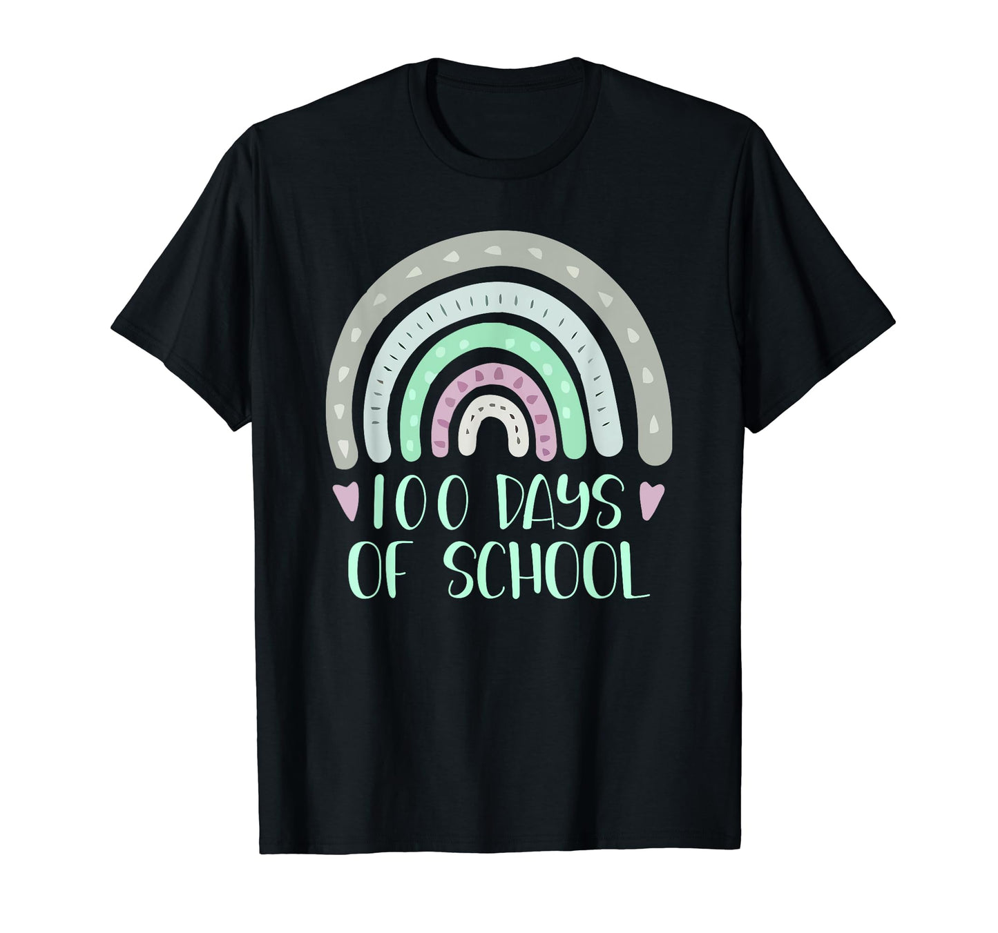100 Days School Teacher Student Rainbow T-Shirt - Fun Novelty Design Unisex - T-Shirt, Sweatshirt, Hoodie