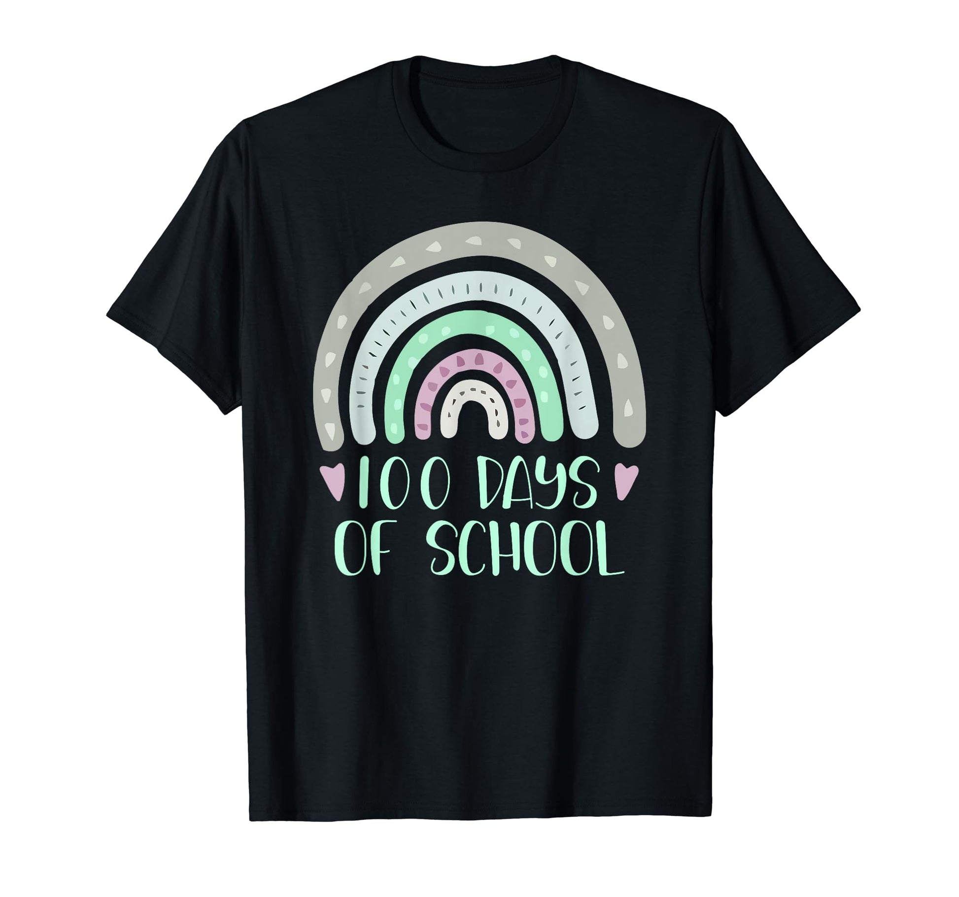 100 Days School Teacher Student Rainbow T-Shirt - Fun Novelty Design Unisex - T-Shirt, Sweatshirt, Hoodie