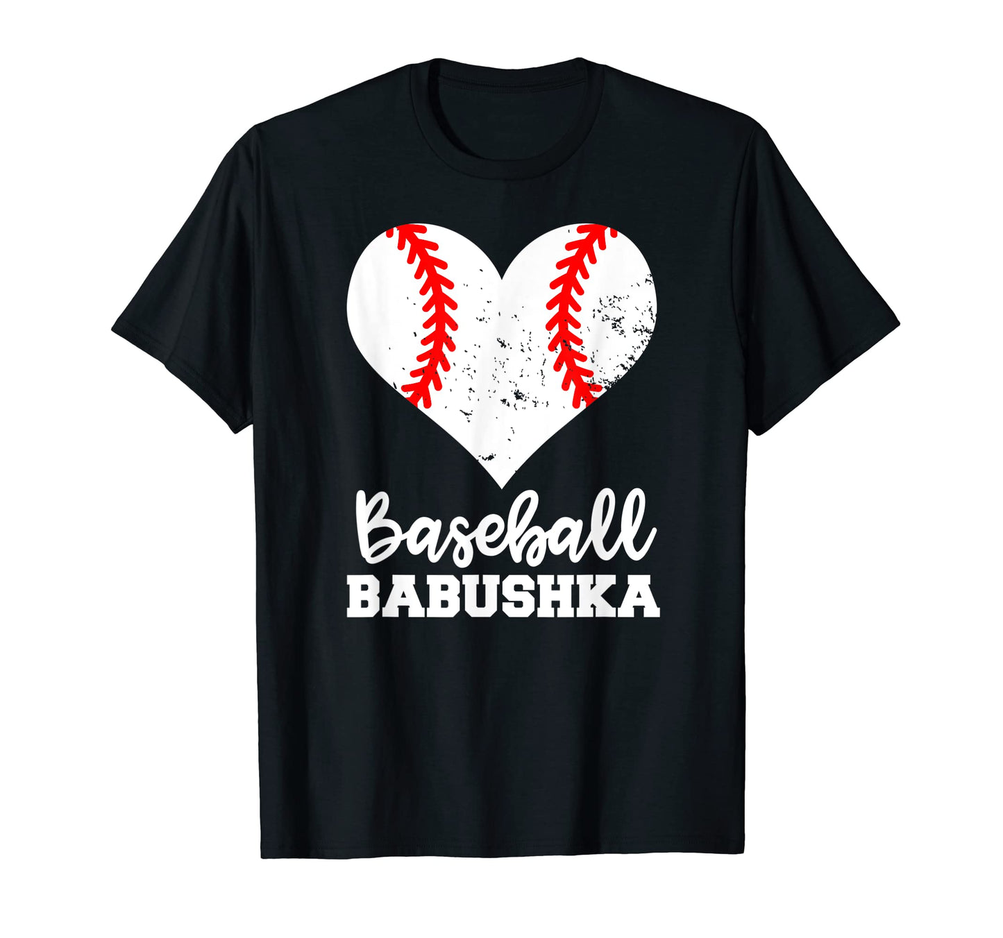 Baseball Babushka Funny Baseball Heart T-Shirt - Minimalist Print Unisex - T-Shirt, Sweatshirt, Hoodie