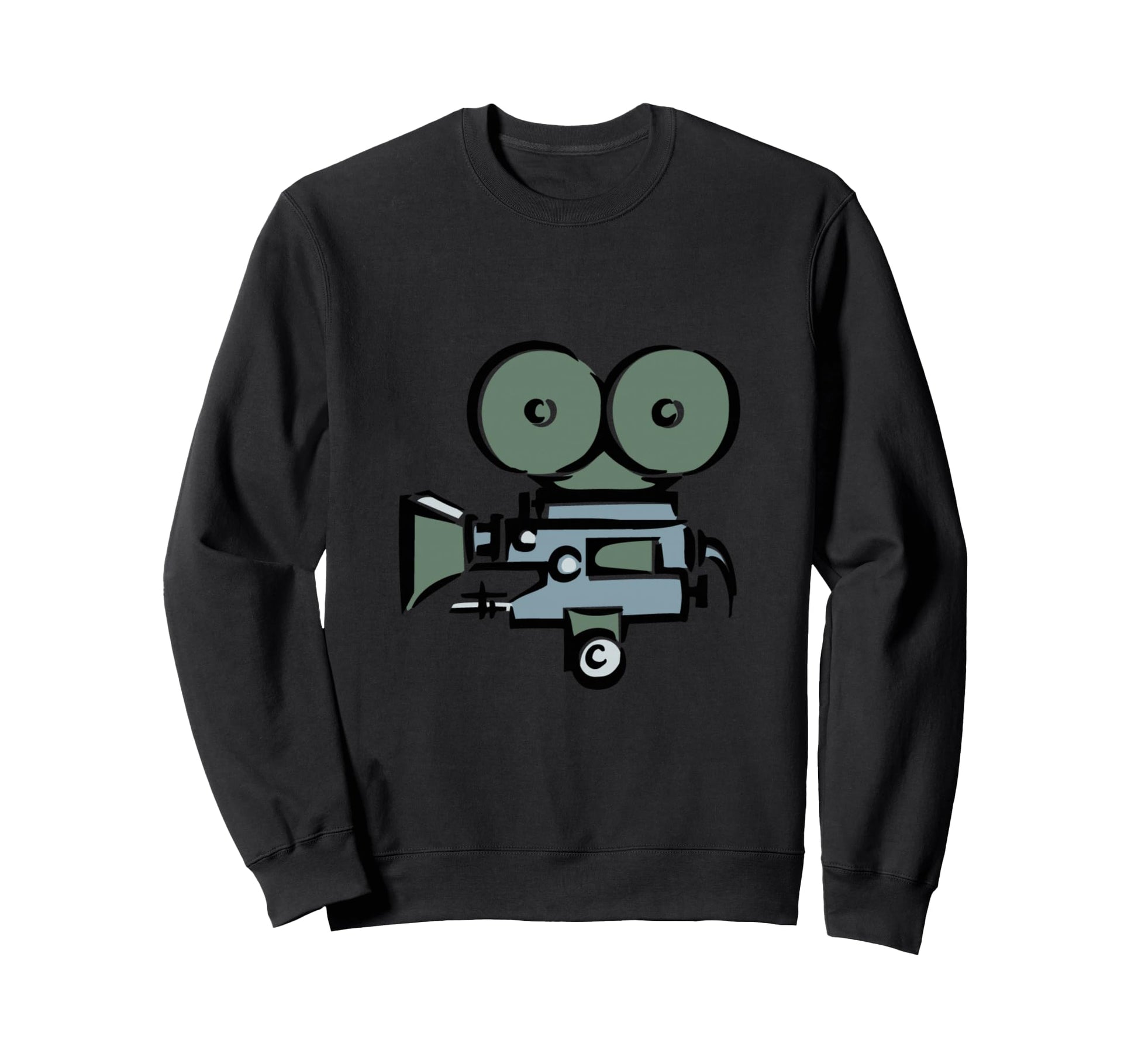 Movie Camera Sweatshirt - Trendy Graphic Men Women - T-Shirt, Sweatshirt, Hoodie