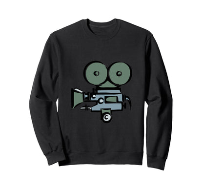 Movie Camera Sweatshirt - Trendy Graphic Men Women - T-Shirt, Sweatshirt, Hoodie