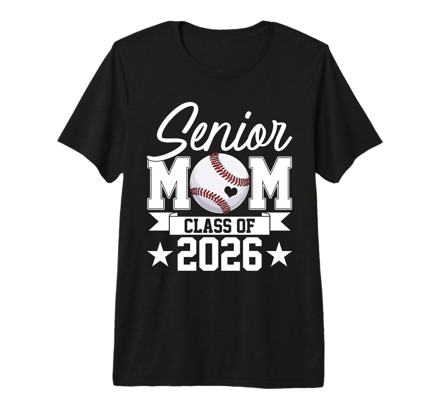 Senior Mom Class 2026 Graduate T-Shirt - Minimalist Print for Adults - T-Shirt, Sweatshirt, Hoodie