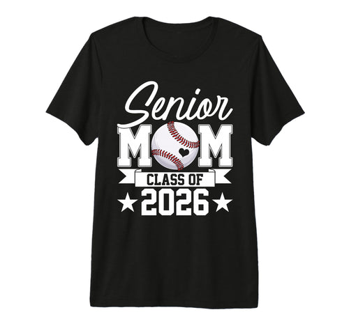Senior Mom Class 2026 Graduate T-Shirt - Minimalist Print for Adults - T-Shirt, Sweatshirt, Hoodie