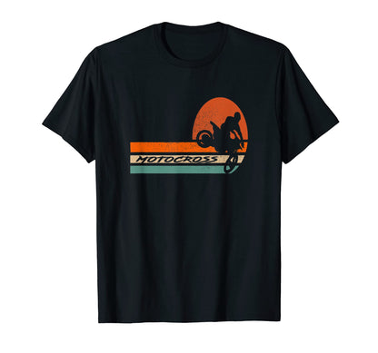 Motocross Dirt Bike Rider Rainbow T-Shirt - Streetwear Style Men Women - T-Shirt, Sweatshirt, Hoodie