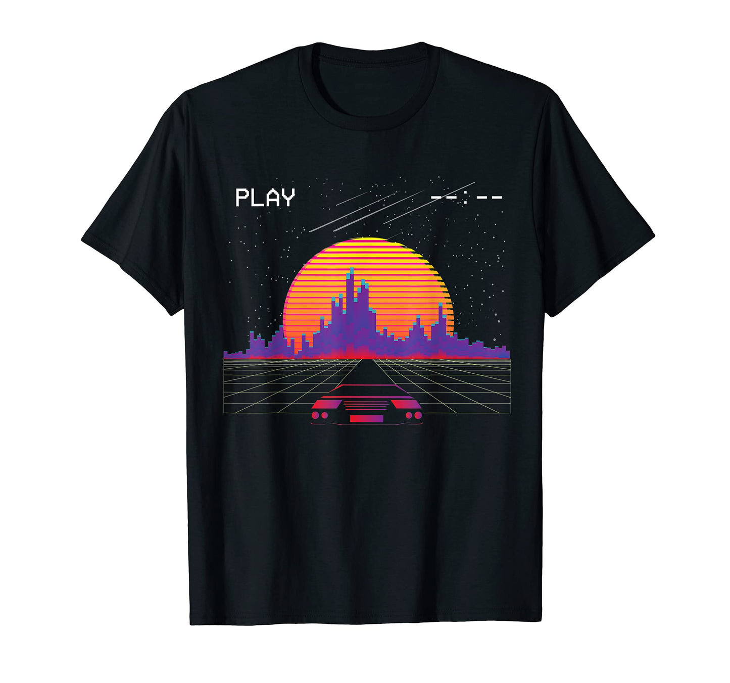 Retrowave Synthwave Sunset Fast Car T-Shirt - Streetwear Style Unisex - T-Shirt, Sweatshirt, Hoodie