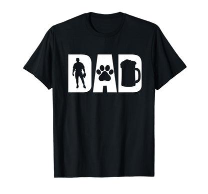 Best Baseball Beer Lovin Dog Dad Pet T-Shirt - Trendy Graphic Men Women - T-Shirt, Sweatshirt, Hoodie