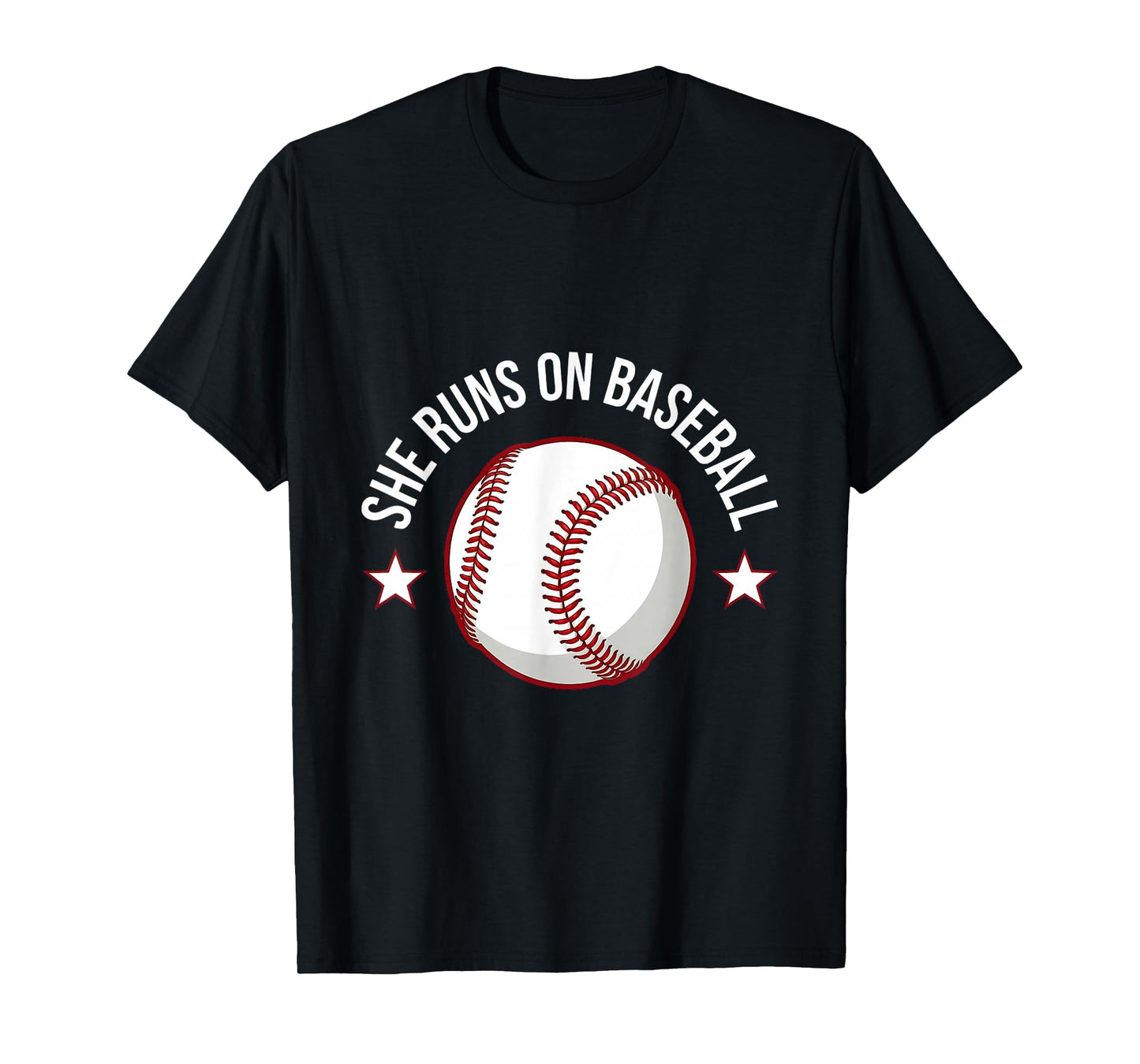 She Runs Baseball Mom T-Shirt - Novelty Apparel Men Women - T-Shirt, Sweatshirt, Hoodie