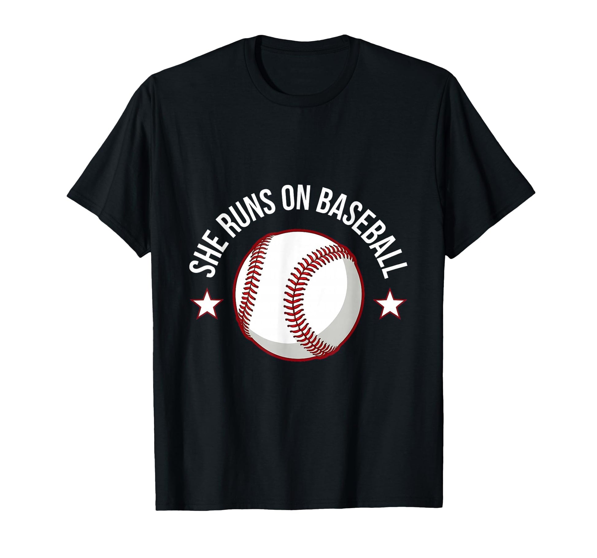 She Runs Baseball Mom T-Shirt - Novelty Apparel Men Women - T-Shirt, Sweatshirt, Hoodie