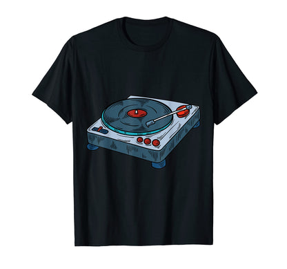Hip Hop Dj Turntable Old School Urban T-Shirt - Trendy Graphic for Adults - T-Shirt, Sweatshirt, Hoodie