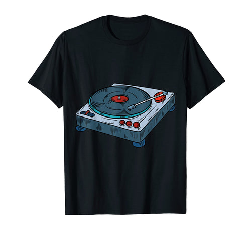 Hip Hop Dj Turntable Old School Urban T-Shirt - Trendy Graphic for Adults - T-Shirt, Sweatshirt, Hoodie