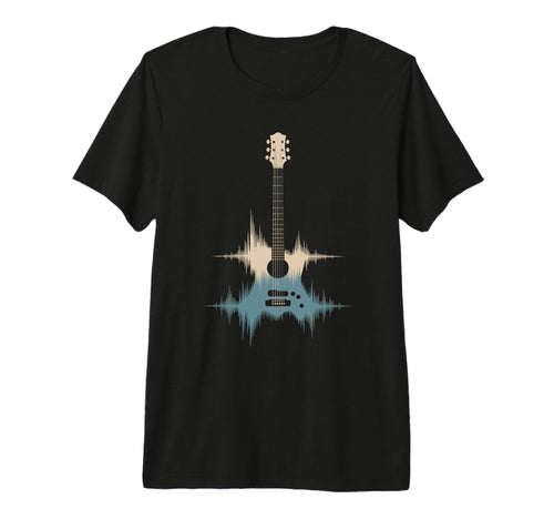 Guitar Sound Wave Musician Acoustic T-Shirt - Unique Graphic for Adults - T-Shirt, Sweatshirt, Hoodie
