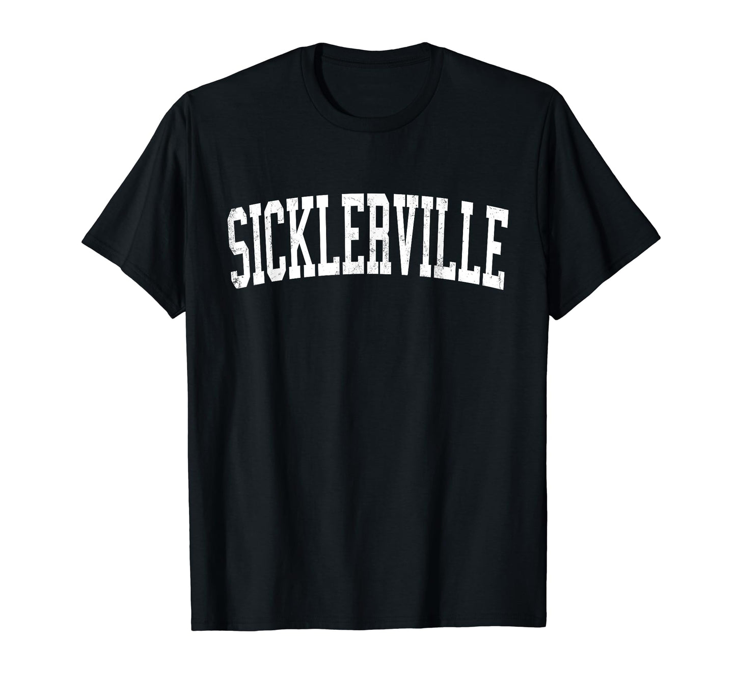 Sicklerville Nj Distressed White T-Shirt - Unique Graphic for Adults - T-Shirt, Sweatshirt, Hoodie
