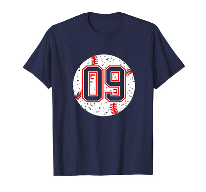 Baseball Number 09 Mom Show Support T-Shirt - Graphic Print Men Women - T-Shirt, Sweatshirt, Hoodie
