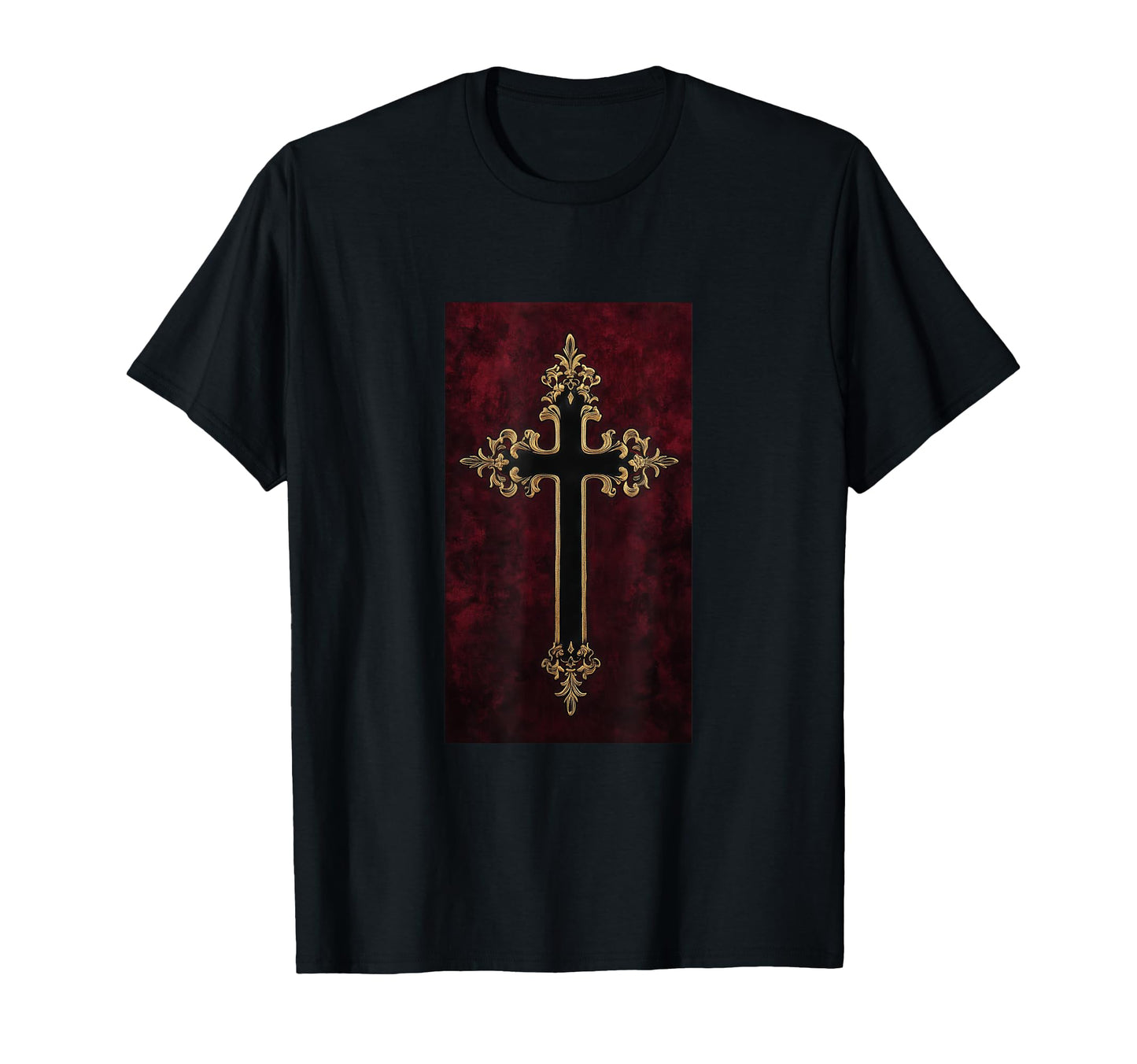 Gothic Cross Grunge Aesthetic Y2K T-Shirt - Fun Novelty Design for Adults - T-Shirt, Sweatshirt, Hoodie