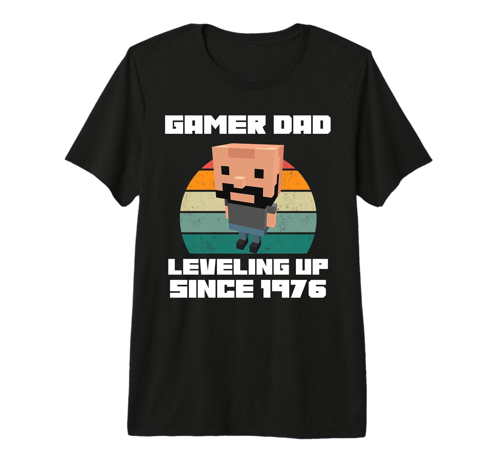 Gamer Dad Leveling Up Since 1976 Father T-Shirt - Novelty Apparel Unisex - T-Shirt, Sweatshirt, Hoodie