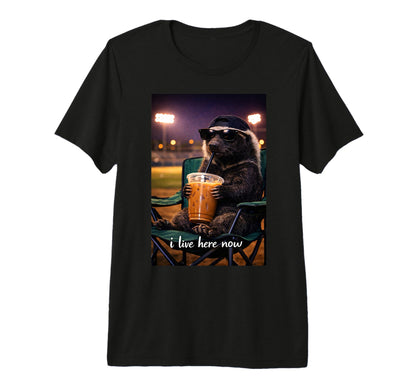 Funny Honey Badger Ballfield T-Shirt - Streetwear Style for Adults - T-Shirt, Sweatshirt, Hoodie