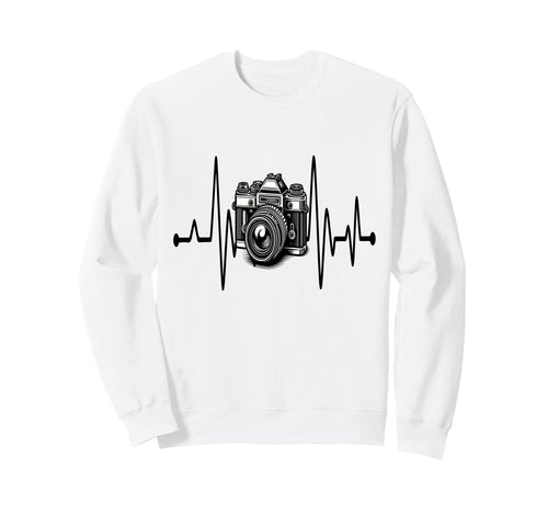 Womens Funny Camera Heartbeat Sweatshirt - Graphic Print Men Women - T-Shirt, Sweatshirt, Hoodie