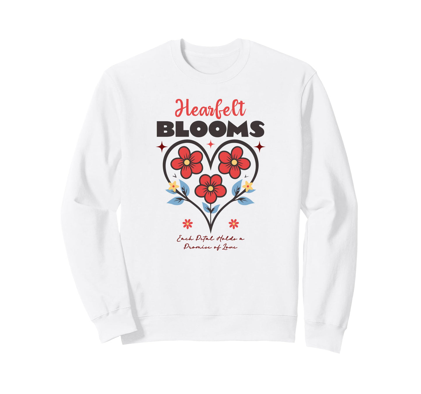 Boho Floral Positive Tees Hoodie - Casual Everyday Wear Unisex - T-Shirt, Sweatshirt, Hoodie