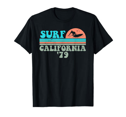 Surf California 79 Grunge Surfing T-Shirt - Novelty Apparel Unisex - T-Shirt, Sweatshirt, Hoodie