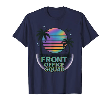 Front Office Squad Team Sunset T-Shirt - Minimalist Print Men Women - T-Shirt, Sweatshirt, Hoodie