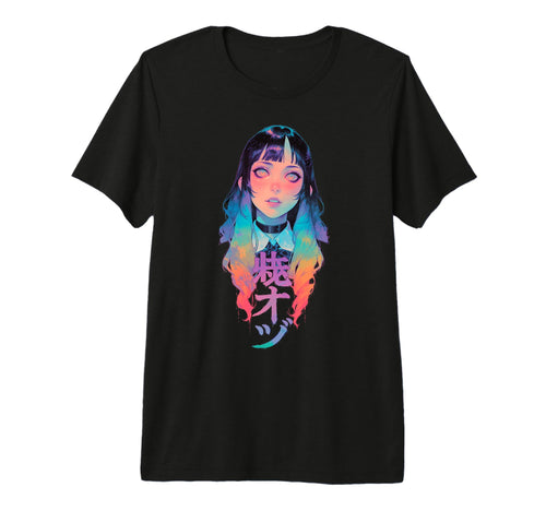 Goth Grunge Demon Anime Waifu Horror Alt T-Shirt - Minimalist Print Unisex - T-Shirt, Sweatshirt, Hoodie