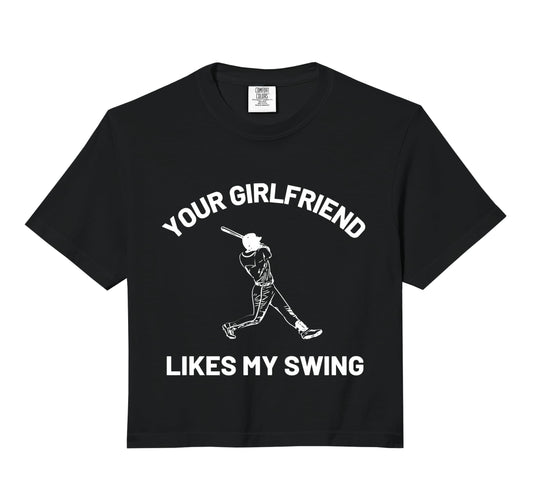Your Girlfriend Likes My Swing Sweatshirt - Casual Everyday Wear Unisex - T-Shirt, Sweatshirt, Hoodie