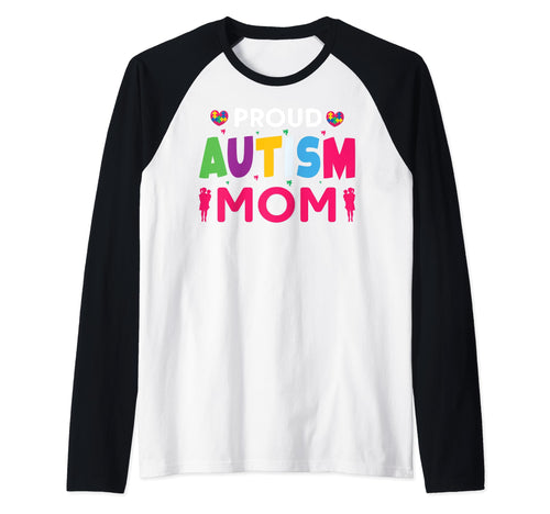 Proud Autism Mom Autistic Puzzle Hoodie - Casual Everyday Wear Men Women - T-Shirt, Sweatshirt, Hoodie