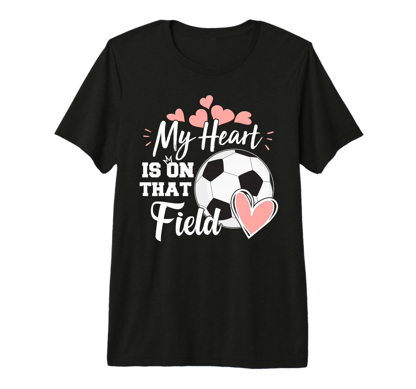 My Heart Is That Soccer Field Funny T-Shirt - Minimalist Print for Adults - T-Shirt, Sweatshirt, Hoodie