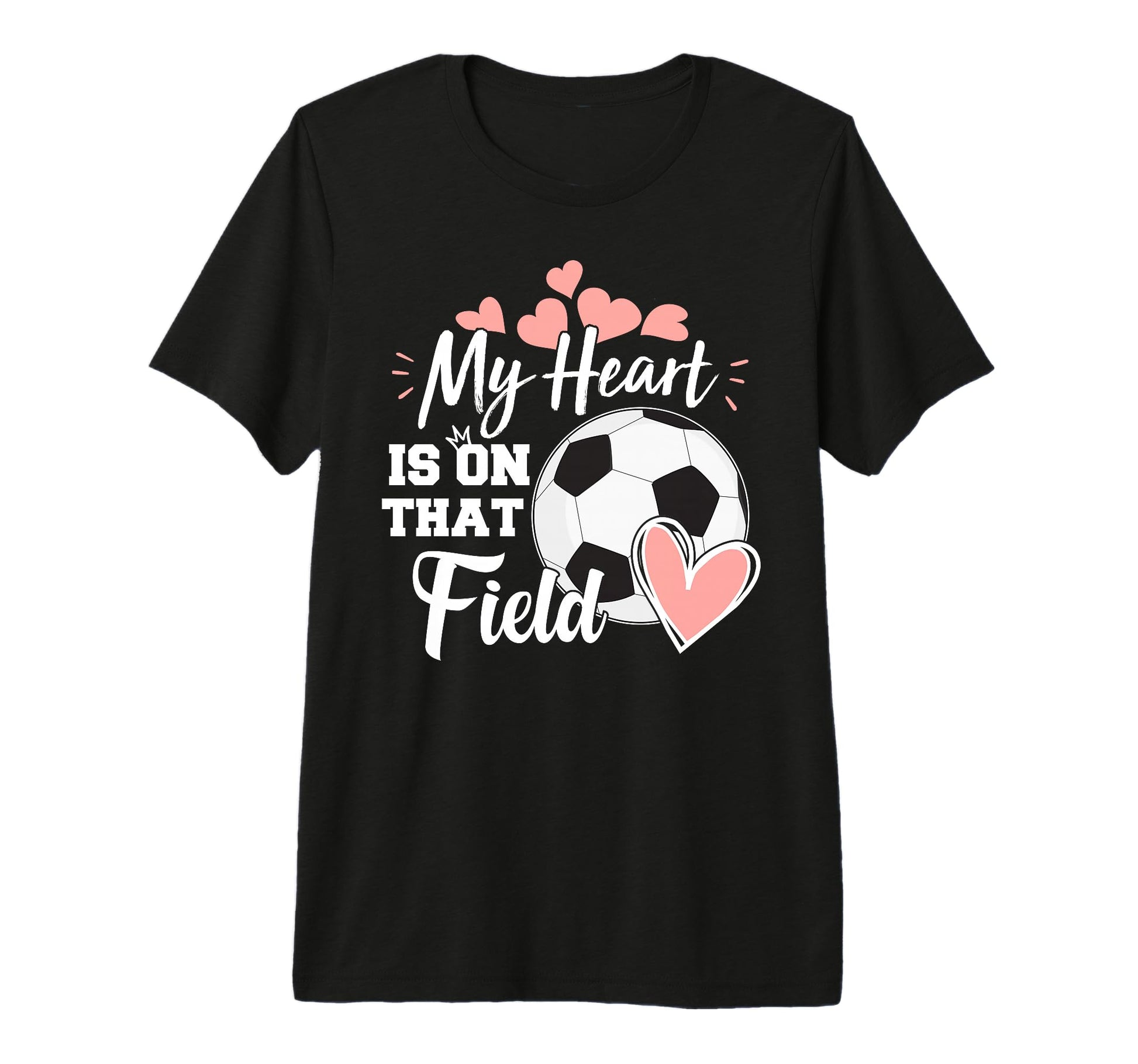 My Heart Is That Soccer Field Funny T-Shirt - Minimalist Print for Adults - T-Shirt, Sweatshirt, Hoodie