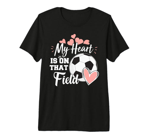 My Heart Is That Soccer Field Funny T-Shirt - Minimalist Print for Adults - T-Shirt, Sweatshirt, Hoodie