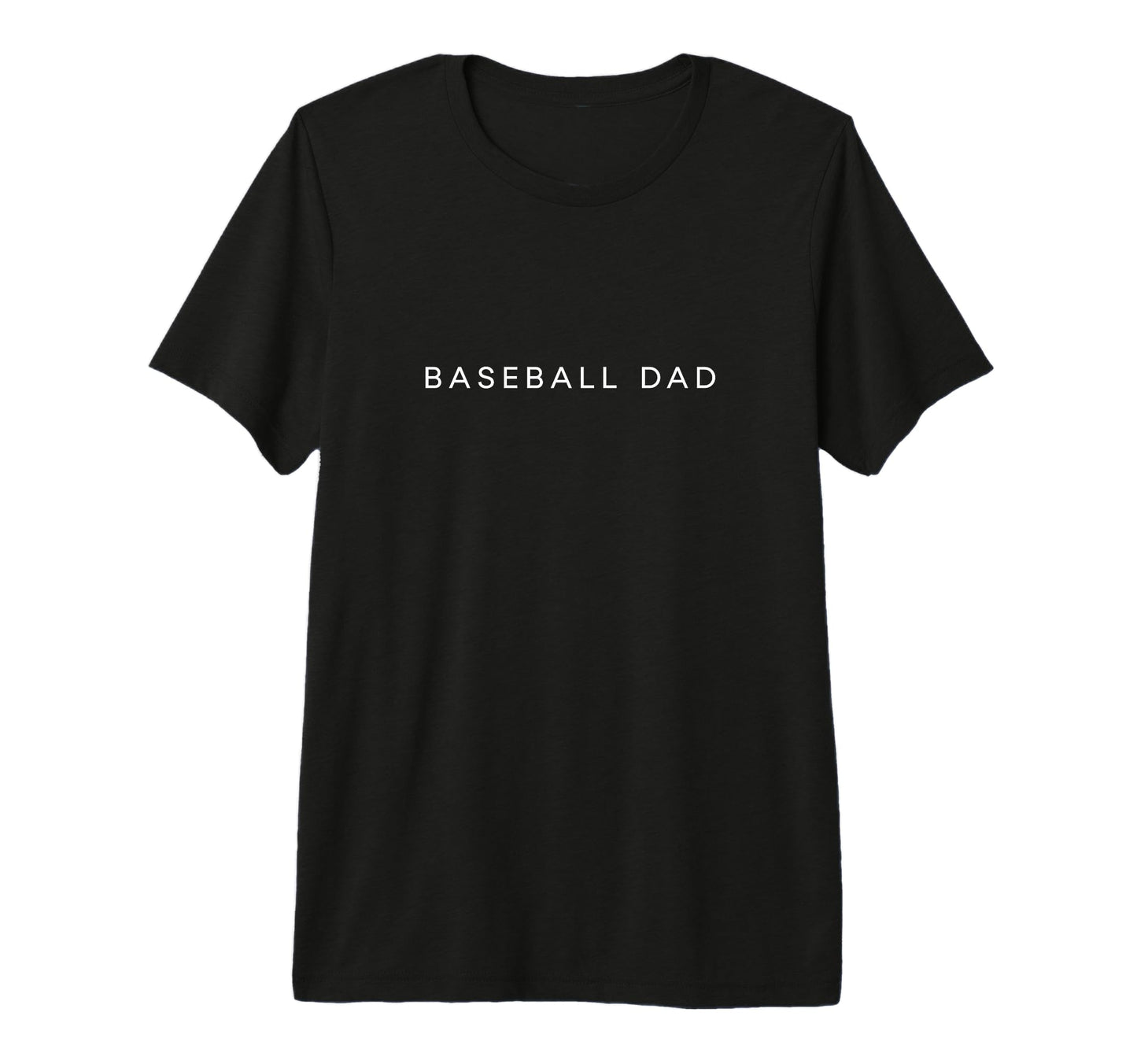 Baseball Dad Funny Minimalist Text T-Shirt - Novelty Apparel for Adults - T-Shirt, Sweatshirt, Hoodie