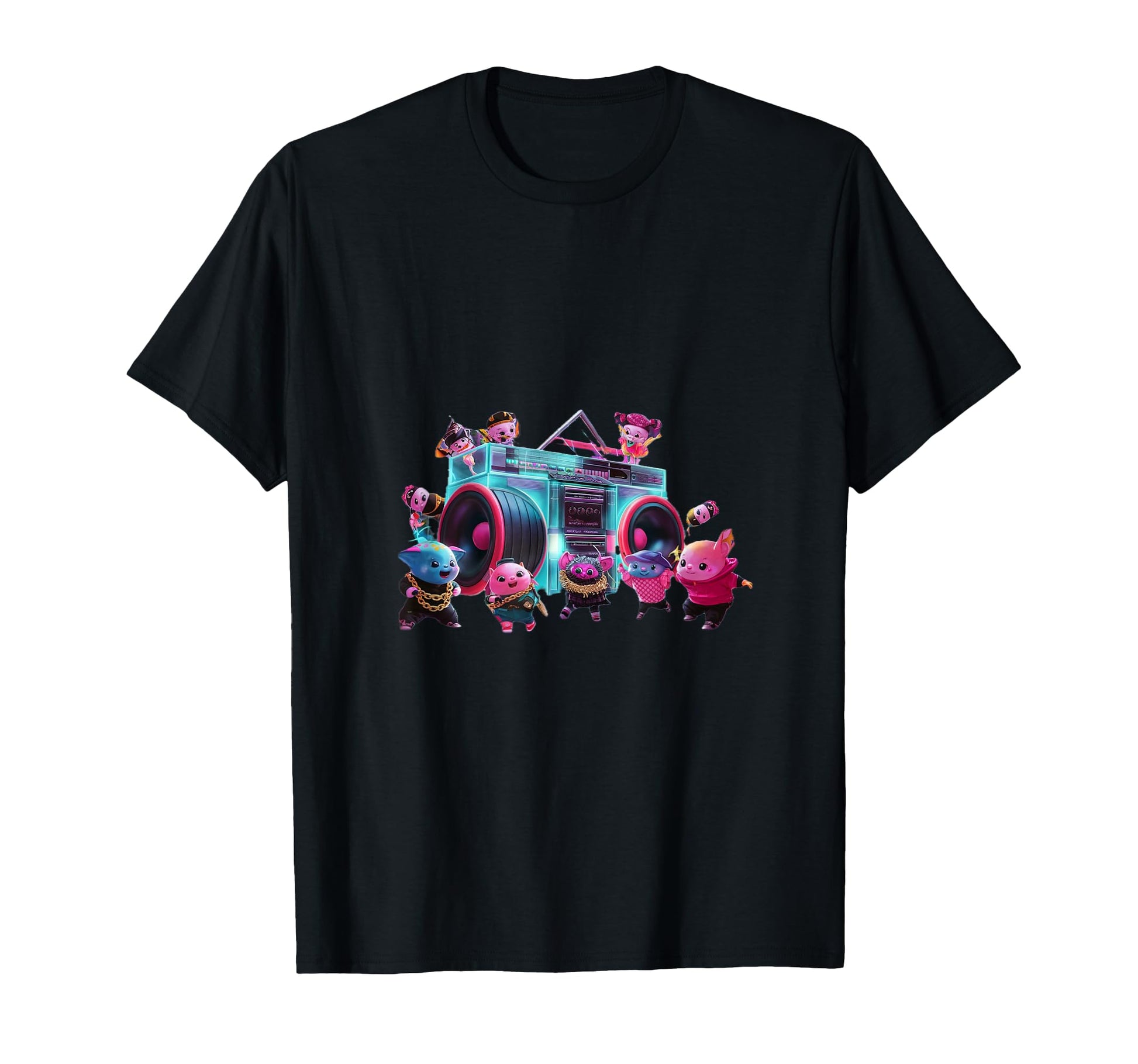 Anime Dance Party Boombox Hiphop Old T-Shirt - Minimalist Print for Adults - T-Shirt, Sweatshirt, Hoodie