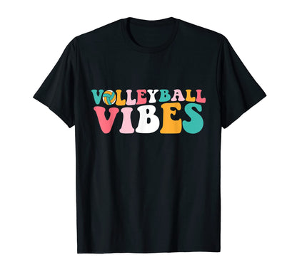 Volleyball Vibes Game Day Volleyball Mom T-Shirt - Unique Graphic Unisex - T-Shirt, Sweatshirt, Hoodie