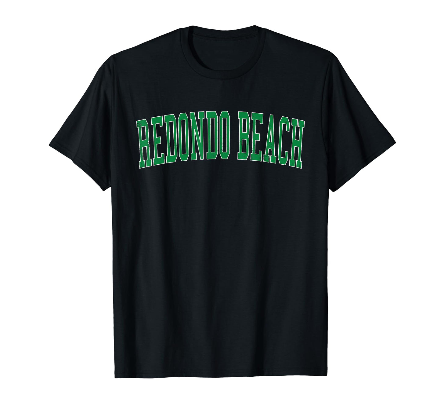 Redondo Beach Ca Distressed Green T-Shirt - Aesthetic Graphic for Adults - T-Shirt, Sweatshirt, Hoodie