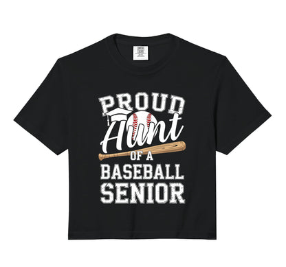 Proud Aunt 2026 Senior Baseball Hoodie - Novelty Apparel for Adults - T-Shirt, Sweatshirt, Hoodie