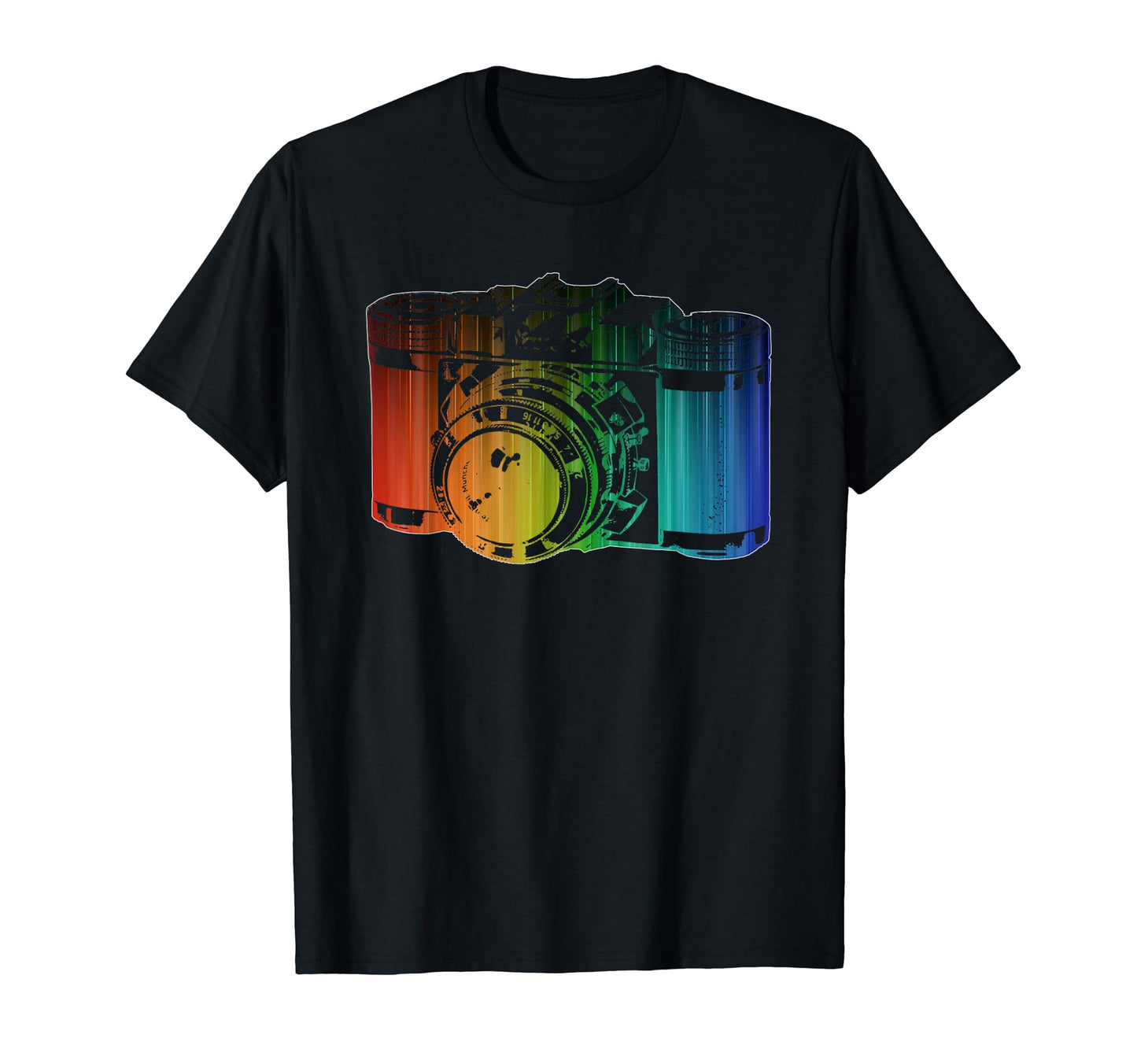 Colorful Camera Photographer T-Shirt - Streetwear Style for Adults - T-Shirt, Sweatshirt, Hoodie