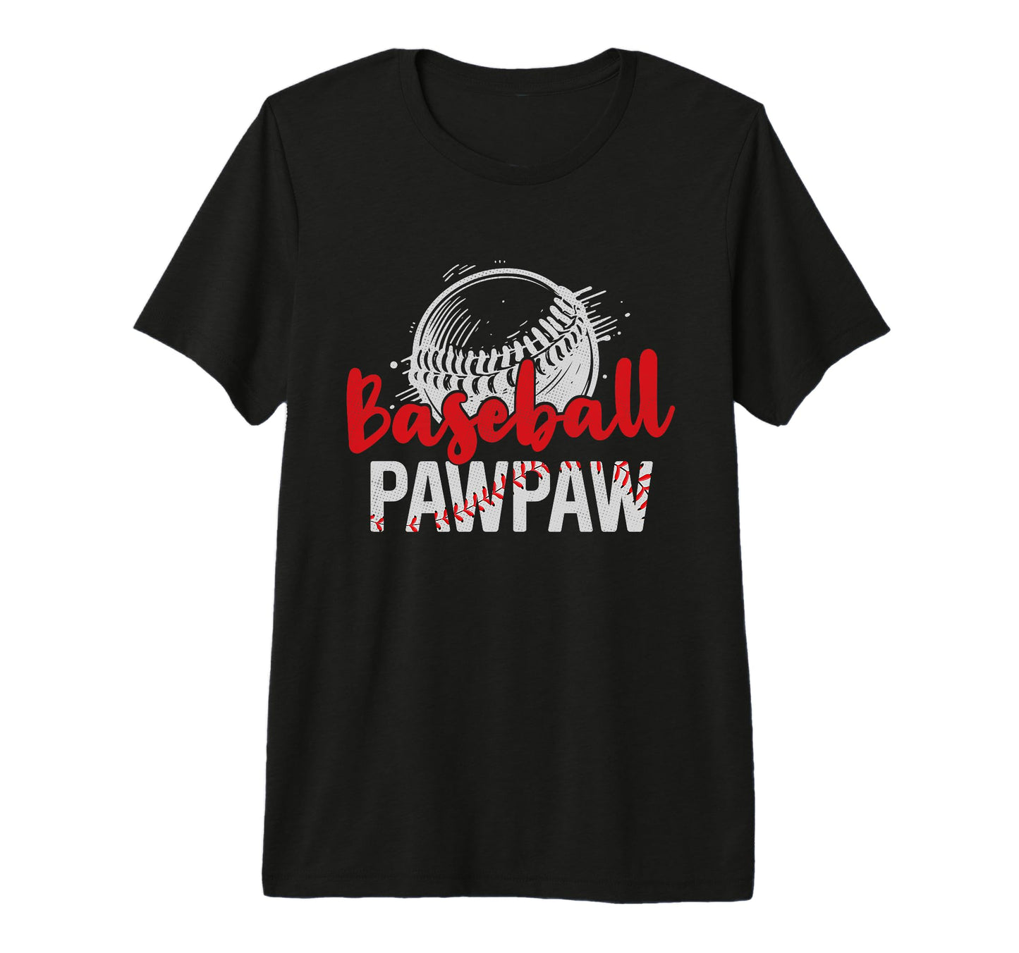 Mens Baseball Pawpaw Fathers Day T-Shirt - Aesthetic Graphic for Adults - T-Shirt, Sweatshirt, Hoodie