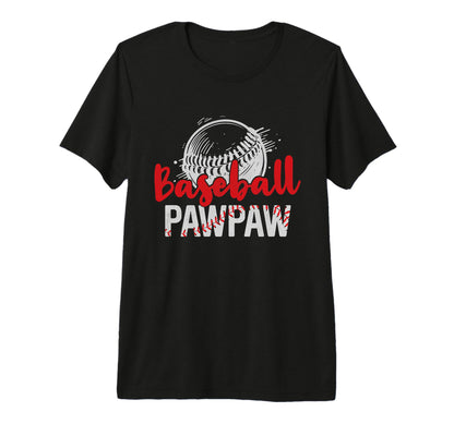 Mens Baseball Pawpaw Fathers Day T-Shirt - Aesthetic Graphic for Adults - T-Shirt, Sweatshirt, Hoodie