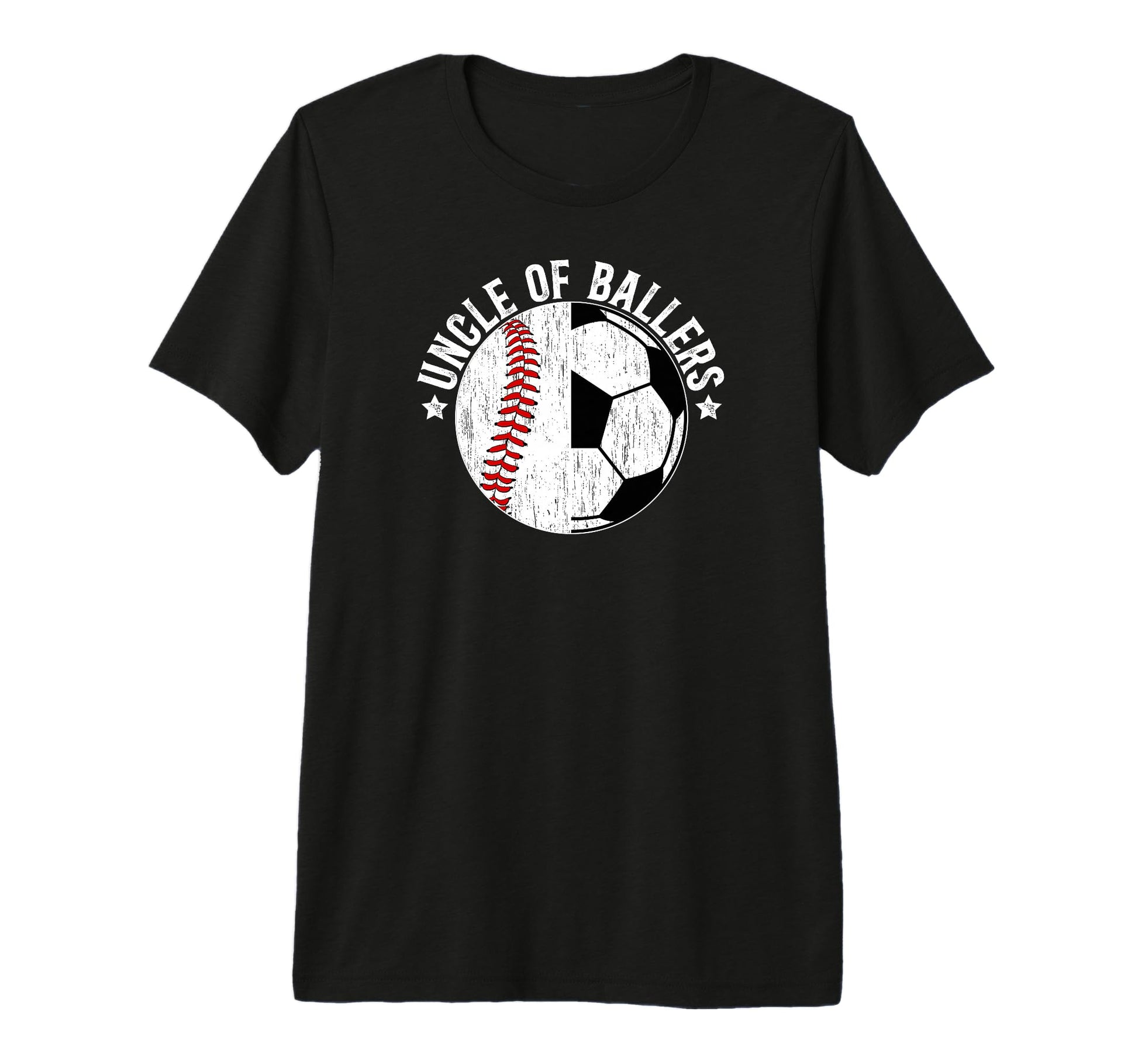 Mens Uncle Ballers Baseball Soccer Uncle T-Shirt - Minimalist Print Unisex - T-Shirt, Sweatshirt, Hoodie