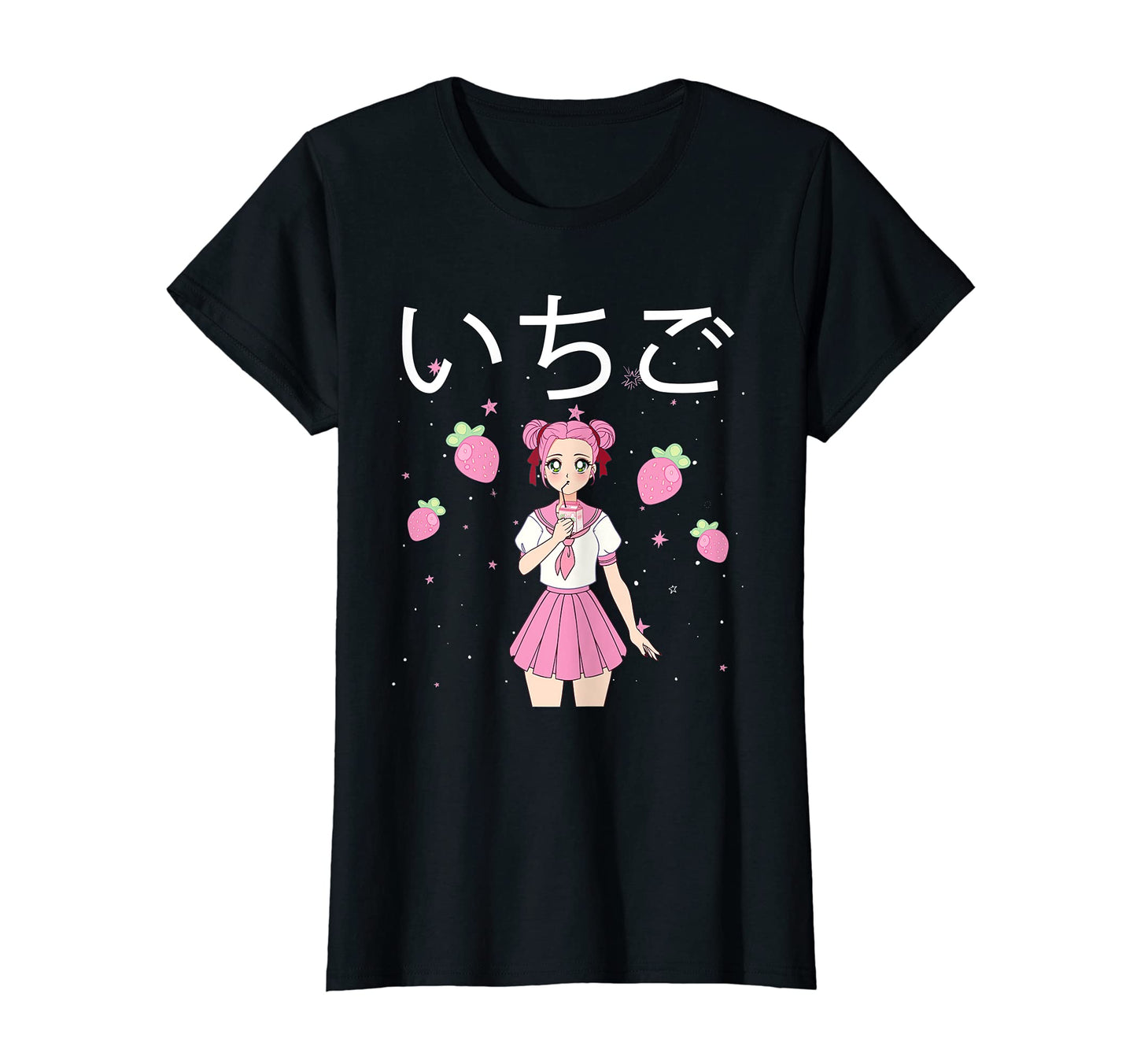 Anime Strawberry Aesthetic Vaporwave T-Shirt - Novelty Apparel Unisex - T-Shirt, Sweatshirt, Hoodie